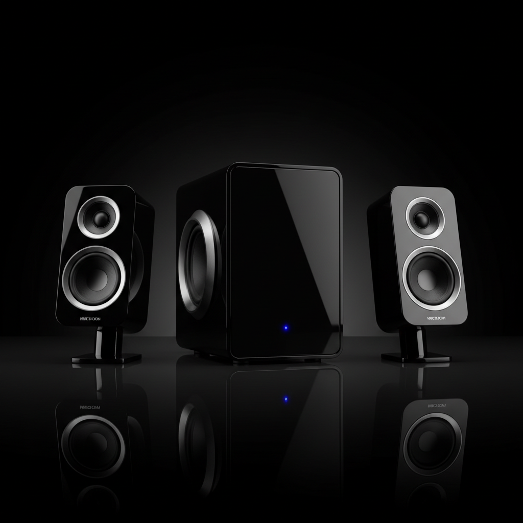 π Mini Home Theater Speaker System (2.1) π₯ Compact Big Sound β’ Bass Control β’ Bluetooth + AUX