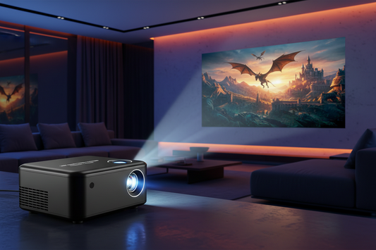 1080p Mini Home Theater Projector – Portable & Bright