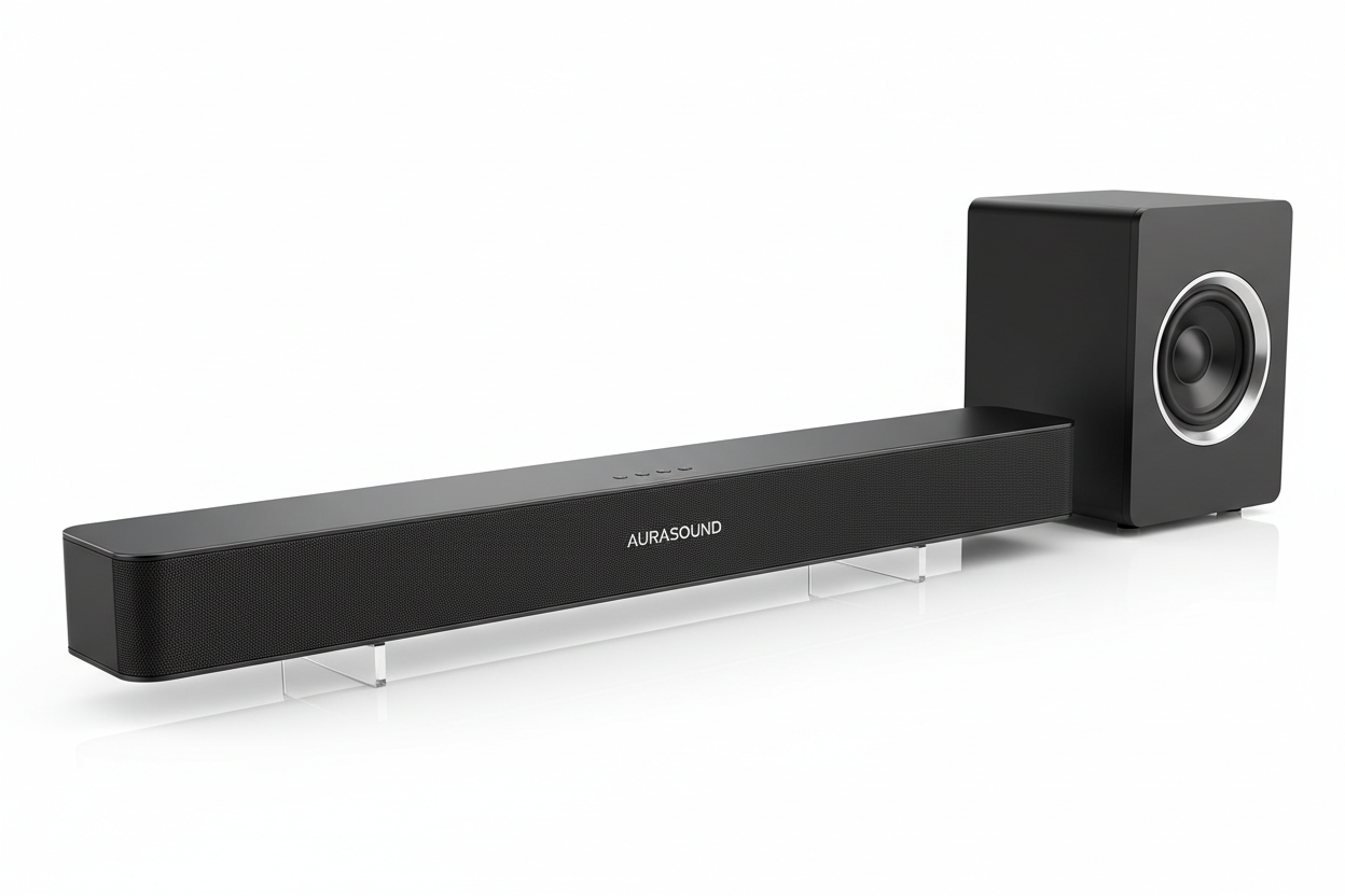 📺🔊🔥 Home Theater Upgrade Bundle – 50" 4K Smart TV + 2.1 Soundbar + Subwoofer + Wall Mount