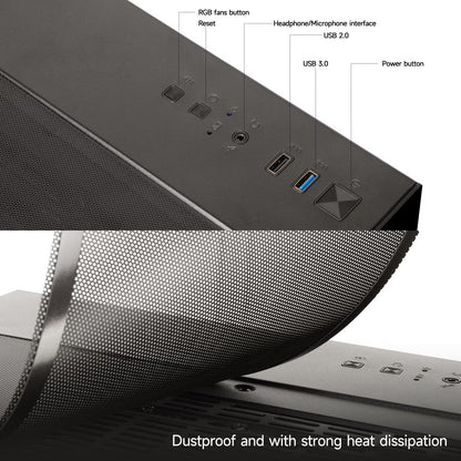WIWB Ryzen 7 5700X Gaming PC – RTX 3050 8GB • 16GB DDR4 • 512GB NVMe SSD • Windows Ready • High‑Performance Desktop for Gaming, Streaming & Office