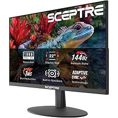 📺🔥Scepter. 24.5” Curved Prime Gaming Monitor — 240Hz / 1ms / R1500 — Machine Black (C255B‑FWT240 Series)