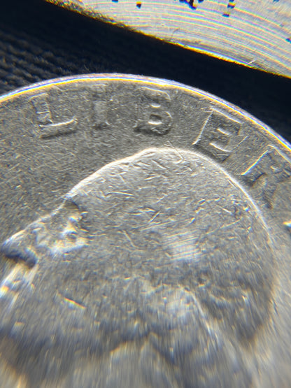🪙⚡🔥 1983 Washington Quarter – MULTIPLE MINT ERRORS – Off‑Center, Misaligned Die, Grease Strike, Die Cracks, Partial Missing Clad Laye