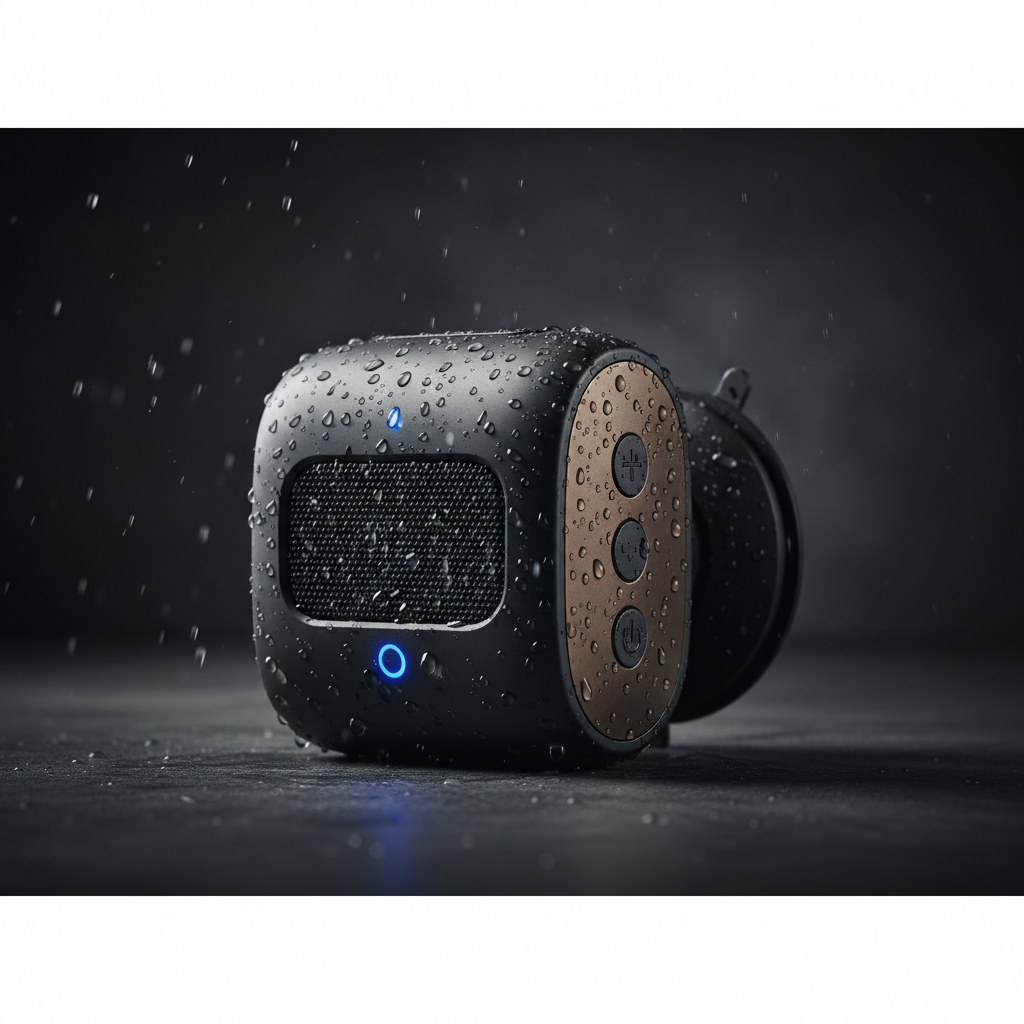 🚿 Bluetooth Shower Speaker (Waterproof) 🔥 Suction Cup Mount • Built‑In Mic • Rechargeable