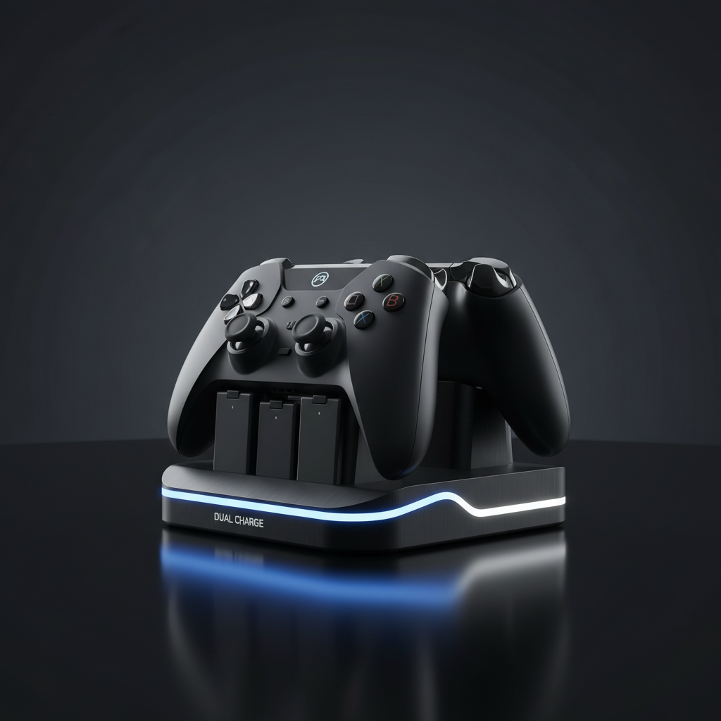 🔌⚡🎮 Dual Gaming Controller Charging Station – PS4 / PS5 / Xbox Fast Charge