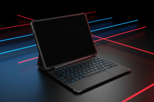💻⌨️⚡🔥 iPad Case with Detachable Bluetooth Keyboard – Magnetic Folio – Adjustable Stand – Slim Protective Cover