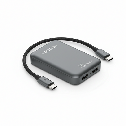 💾⚡🚀 KOOTION 1TB Portable SSD – USB‑C Ultra‑Fast External Drive (Up to 2000MB/s)