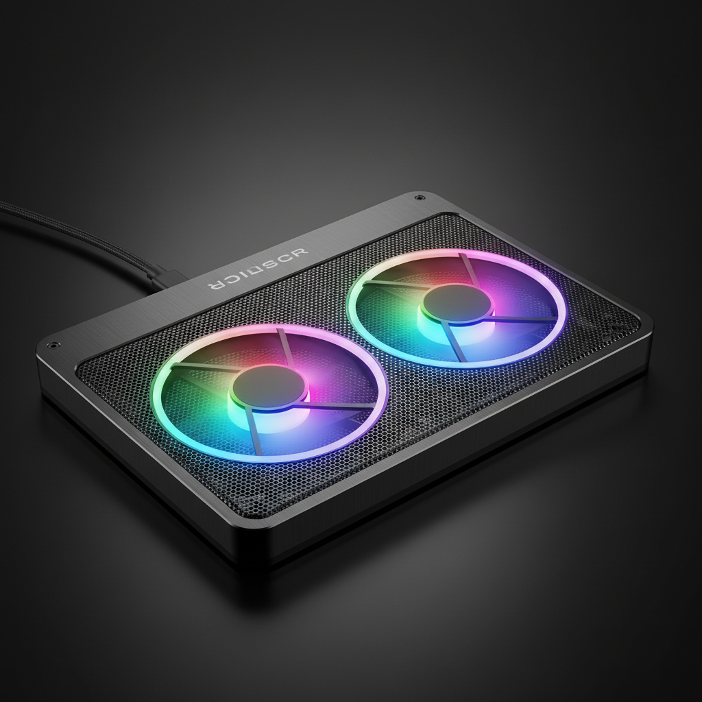 L💻 Laptop Cooling Pad (Dual Fan) 🔥 Dual High‑Speed Fans • Better Airflow • Cooler Performanceaptop Cooling Pad (Dual Fan)