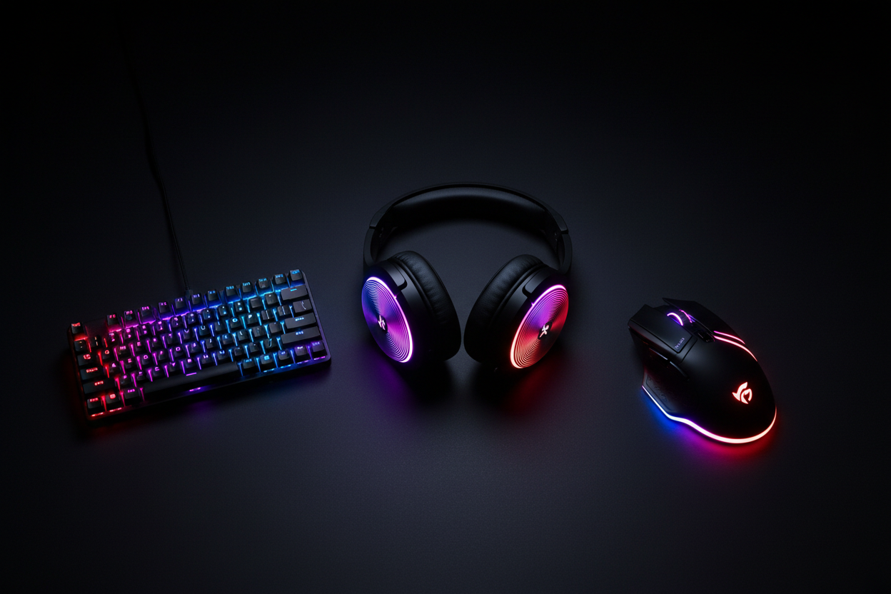 Modern Gamer Starter Kit – RGB Headset, Keyboard & Mouse Bundle