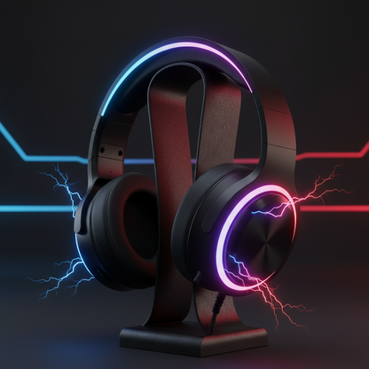 🎧🌈⚡ Wireless RGB Gaming Headset – Noise‑Canceling Mic + USB Dongle