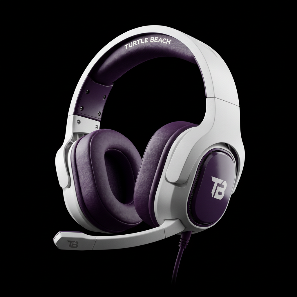 Turtle Beach Recon Spark Wired Gaming Headset – White/Purple