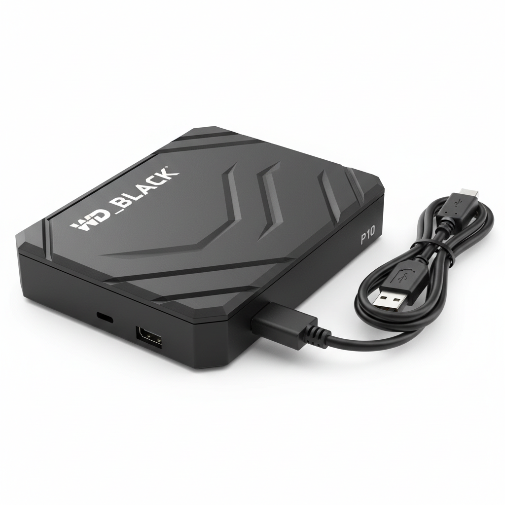 💾⚡🎮 WD_BLACK P10 Game Drive 2TB – Portable External Hard Drive (USB 3.0)